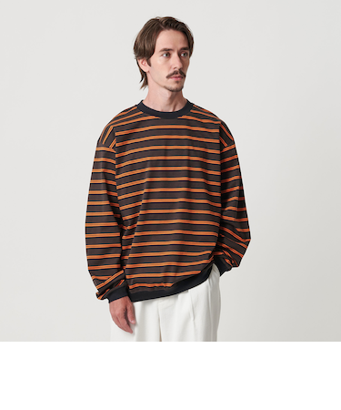 トリプル ボーダー スウェット Tシャツ