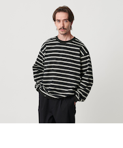 トリプル ボーダー スウェット Tシャツ