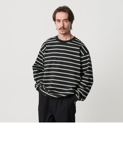 トリプル ボーダー スウェット Tシャツ