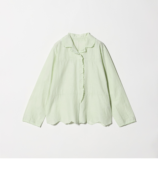 エンブロイダリー オープンカラーシャツ