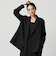 【WEB限定 Wardrobe DAILY MINIMAL】ウールライク メランジダブルジャケット ウォッシャブル