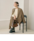 【WEB限定 Wardrobe DAILY MINIMAL】ウールライク メランジダブルジャケット ウォッシャブル