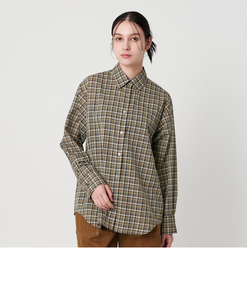 美品 UNITED ARROWS TOKYO チェック柄シアーシャツ 38 上品 美品 UNITED ARROWS TOKYO チェック柄シアーシャツ 38 上品