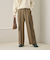 【WEB限定 Wardrobe DAILY MINIMAL】ウールライクメランジ ワイドパンツ ウォッシャブル