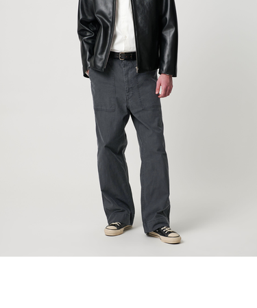 バック サテン ベイカー パンツ