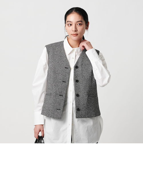 まり【美品】　ユナイテッド　アローズの大人気ツイードベスト　フリーサイズ 1500024S1038_m1_a020.jpg