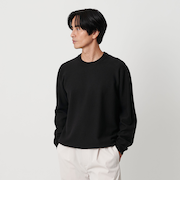 ガスコットン リンクス クルーネック ニット