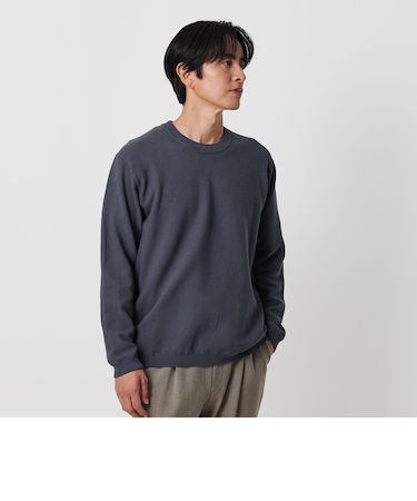 ガスコットン リンクス クルーネック ニット