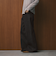 コットン ストライプワイドデニムパンツ