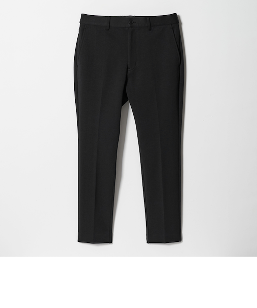 【WEB限定 WARDROBE SMART】ダブルニット ノープリーツ スラックス パンツ/セットアップ対応
