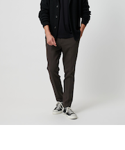 【WEB限定 WARDROBE SMART】ダブルニット ノープリーツ スラックス パンツ/セットアップ対応