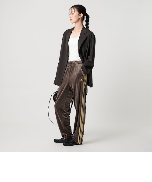 ☆6066 adidas ユナイテッドアローズ ベロアトラックトップ ブラウン adidas Originals＞ファイヤーバード ベロア トラックトップ