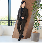 【WEB限定 WARDROBE SMART】LANATEC OX セットアップ/背抜きジャケット＆イージーパンツ