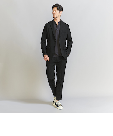 【WEB限定 WARDROBE SMART】LANATEC セットアップ/背抜きジャケット&イージーパンツ