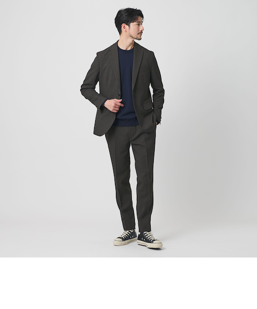 【WEB限定 WARDROBE SMART】LANATEC セットアップ/背抜きジャケット＆イージーパンツ