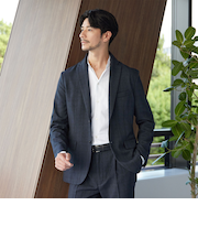 【WEB限定 WARDROBE SMART】LANATEC セットアップ/背抜きジャケット＆イージーパンツ