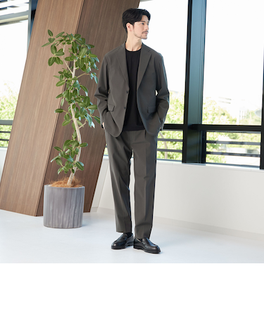 【WEB限定 WARDROBE SMART】MILPA リラックス セットアップ/ジャケット＆イージーパンツ