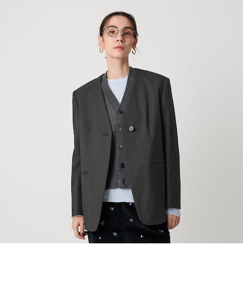 ノーリーズ　ウォッシャブルツイル フレンチジャケット セットアップ対応》ウォッシャブルツイルフレンチジャケット