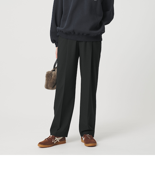 タックテーパードパンツ ウォッシャブル｜ビューティー＆ユース