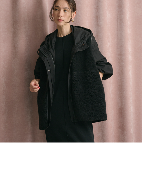 新品✩ボア*フェイクムートン リバーシブルベスト BEAUTY&YOUTH UNITED ARROWS｜【WEB限定】ボア*フェイクムートン