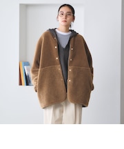 【WEB限定】ボア×フェイクムートン リバーシブルジャケット