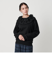 ＜dahl'ia＞リメイクフリル スウェットプルオーバー