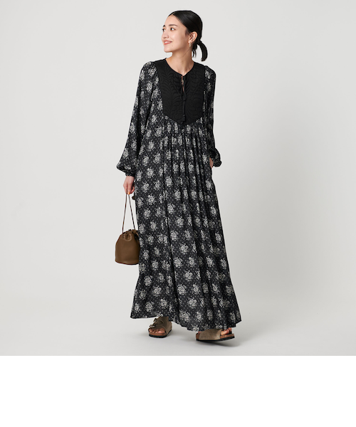 25AW BEAUTY&YOUTH別注 ヌキテパ プリントヨークドレス 今季新作 別注】＜ne Quittez pas＞プリントヨークドレス｜ビューティー＆ユース