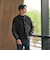 【WEB限定 WARDROBE SMART】ブラックメルトン レザーライク スタジャン