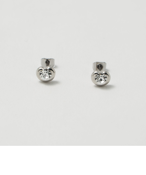 ビーンズ ガラス ミニ ピアス