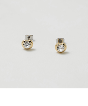 ビーンズ ガラス ミニ ピアス