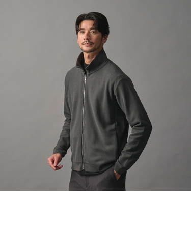 【WEB限定 WARDROBE SMART】エアリー カノコ  ジップ ブルゾン 抗菌防臭