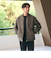 【WEB限定 WARDROBE SMART】スエードライク リブ ブルゾン