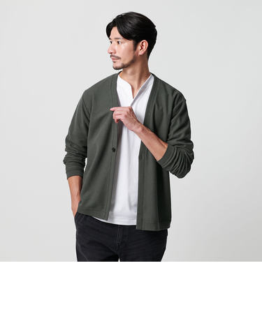【WEB限定 WARDROBE SMART】エアリー カノコ  カーディガン 抗菌防臭
