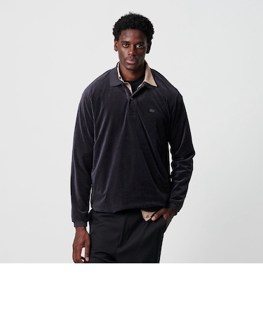 ＜LACOSTE for BEAUTY&YOUTH＞ ベロア ポロシャツ