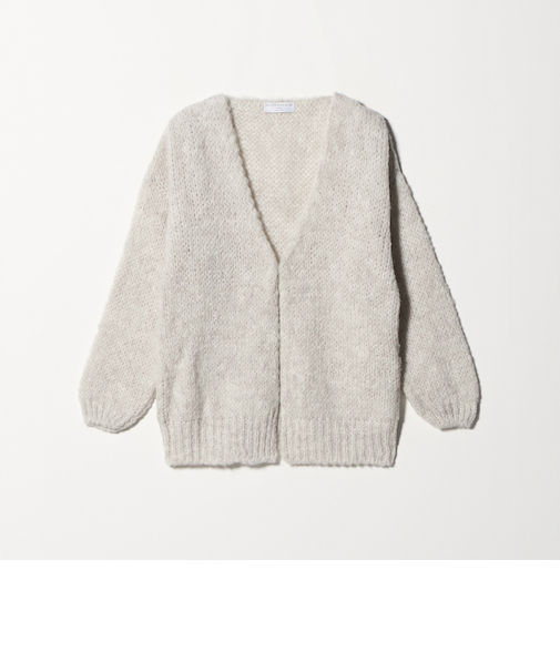 【別注】＜TRICOTS JEAN MARC＞ミドルゲージ ノーボタンカーディガン