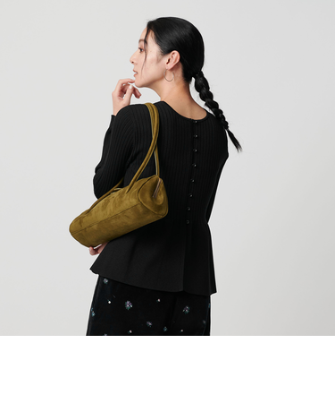 【WEB限定 Wardrobe DAILY MINIMAL】ペプラム2WAY リブニットプルオーバー ウォッシャブル
