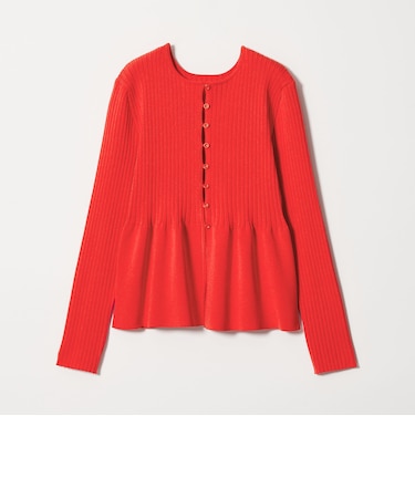 【WEB限定 Wardrobe DAILY MINIMAL】ペプラム2WAY リブニットプルオーバー ウォッシャブル