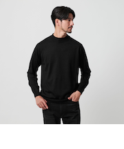 【WEB限定 WARDROBE SMART】マシーンウォッシャブル ウールミックス ジャケット クルーネック