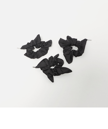 <heyep>Silk Square Mini Scrunchie シュシュ/3P