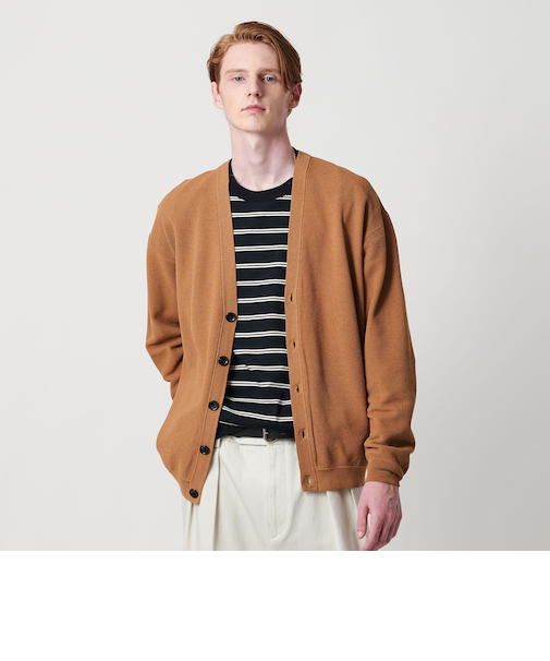 ドロップ ミラノ Vネック カーディガン