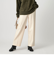裏起毛バックゴム ストレートパンツ ウォッシャブル