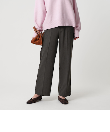 裏起毛バックゴム ストレートパンツ ウォッシャブル