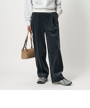 コーデュロイ ワイドストレートパンツ