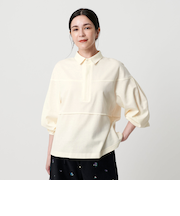 【WEB限定】タックボリュームスリーブ ラガーシャツ