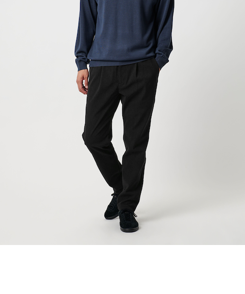 トリコット コーデュロイ 1プリーツ イージーパンツ 伸縮性あり