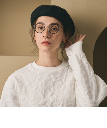 メランジ シンプル ベレー帽