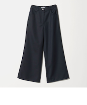 毛ブレンド ワイドフレアパンツ ウォッシャブル