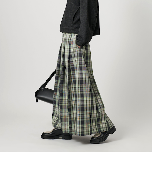 チェック　プリーツロングスカート チェック プリーツロングスカート｜ビューティー＆ユース