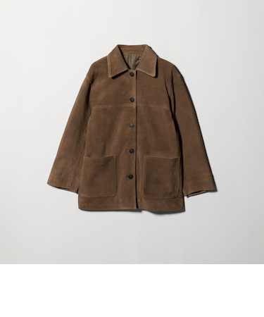 スエード カバーオール ジャケット