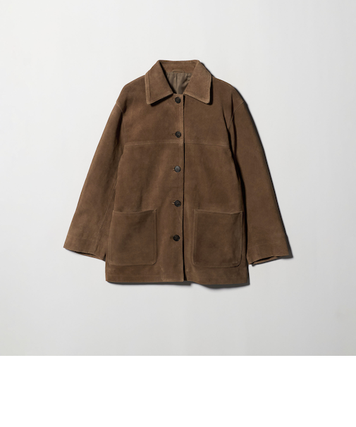スエード カバーオール ジャケット